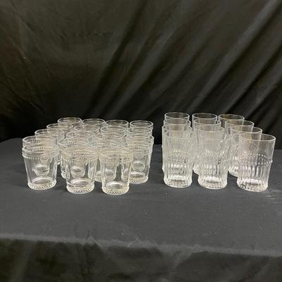 Vintage Hobnail Trim Glasses (2058L-MG)