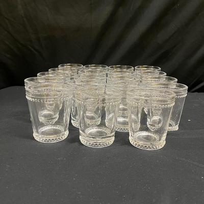 Vintage Hobnail Trim Glasses (2058L-MG)