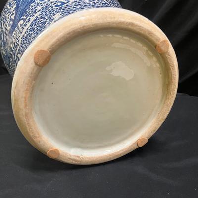 Blue and White Porcelain Ginger Jar w/ Lid (2058L-MG)