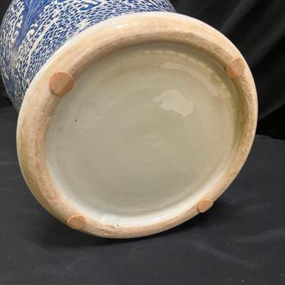 Blue and White Porcelain Ginger Jar w/ Lid (2058L-MG)