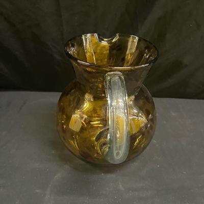 Hand Blown Glass Pitcher & Balls (2058L-MG)