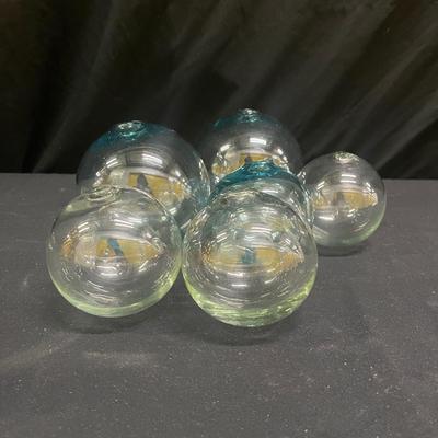 Hand Blown Glass Pitcher & Balls (2058L-MG)