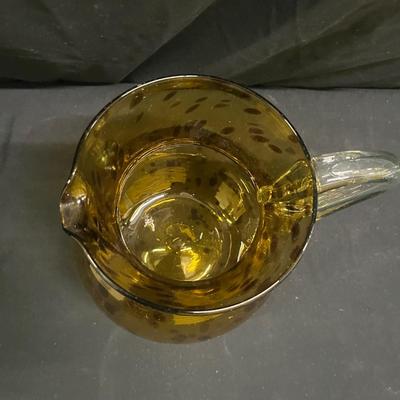 Hand Blown Glass Pitcher & Balls (2058L-MG)
