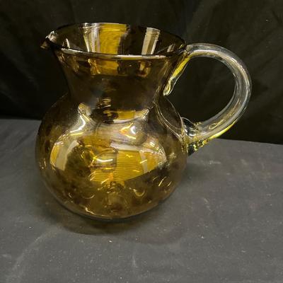 Hand Blown Glass Pitcher & Balls (2058L-MG)