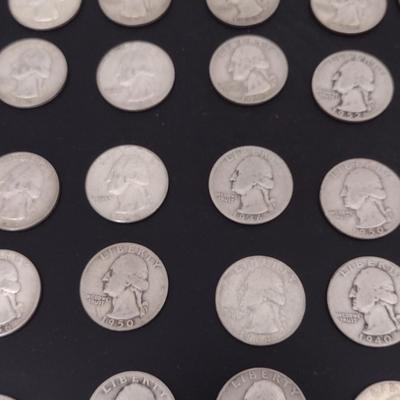 Group of Pre-1964 Silver Quarters- 42 Pieces (#94)