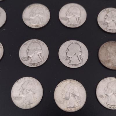 Group of Pre-1964 Silver Quarters- 42 Pieces (#94)