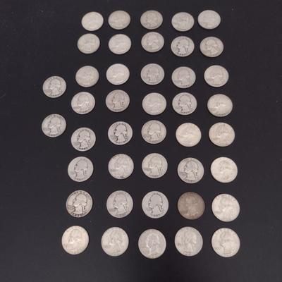 Group of Pre-1964 Silver Quarters- 42 Pieces (#94)