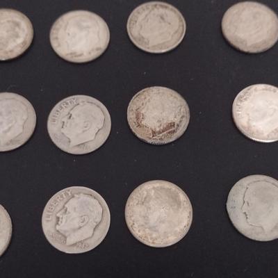 Group of Pre-1964 Silver Dimes- 44 Pieces (#95)