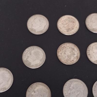 Group of Pre-1964 Silver Dimes- 44 Pieces (#95)