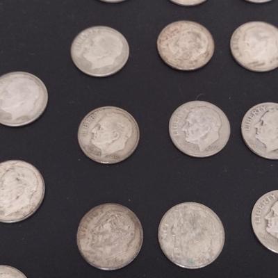 Group of Pre-1964 Silver Dimes- 44 Pieces (#95)