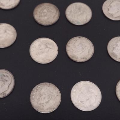 Group of Pre-1964 Silver Dimes- 44 Pieces (#95)
