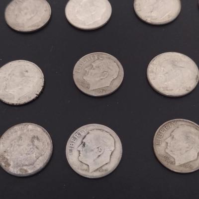 Group of Pre-1964 Silver Dimes- 44 Pieces (#95)