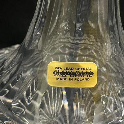 Imperial Crystal Decanters & Bottles With Stoppers (2058R-MG)