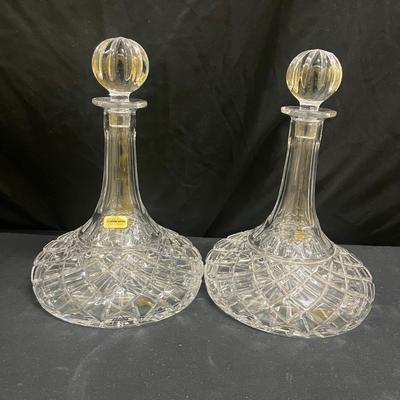 Imperial Crystal Decanters & Bottles With Stoppers (2058R-MG)