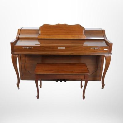 Baldwin Acrosonic Spinet Upright Piano with Bench