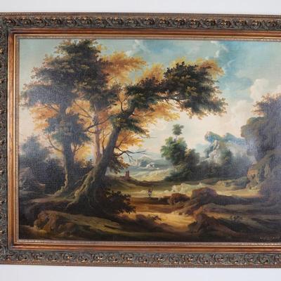 Large Original Oil Painting Signed by Melcher