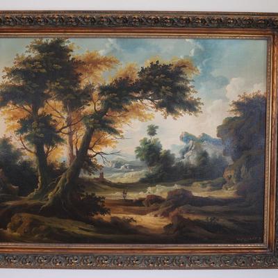 Large Original Oil Painting Signed by Melcher