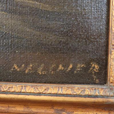 Large Original Oil Painting Signed by Melcher