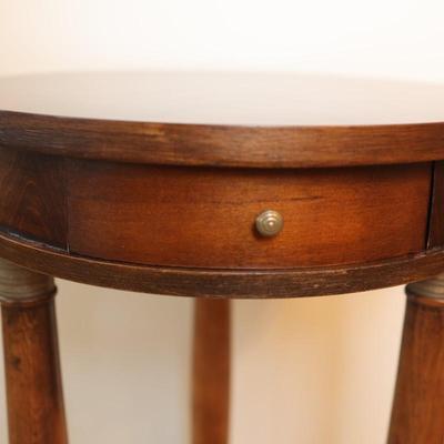 French Empire Style Round Side Table