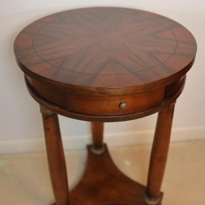 French Empire Style Round Side Table