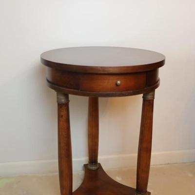 French Empire Style Round Side Table