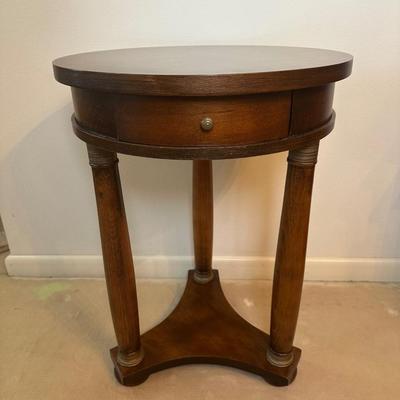 French Empire Style Round Side Table