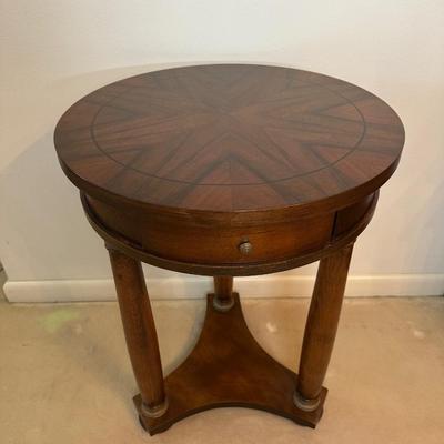 French Empire Style Round Side Table