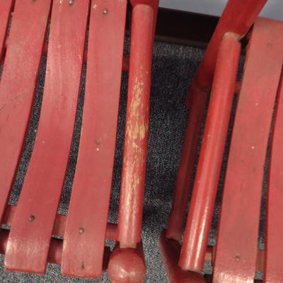 Pair of Wooden Children's Chairs
