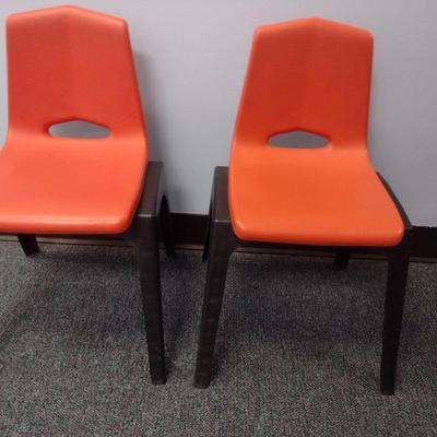 Pair of Plastic Children's Chairs