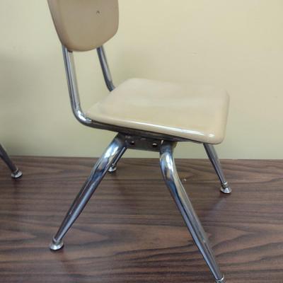 Pair of Vintage Virco Metal Frame Children's Chairs