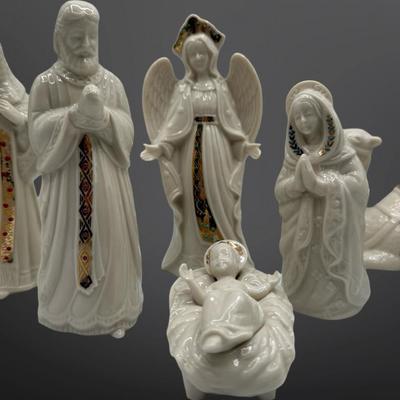 LENOX China Jewels Collection Bone China Nativity Set, 1993-1994