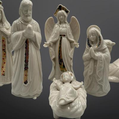 LENOX China Jewels Collection Bone China Nativity Set, 1993-1994