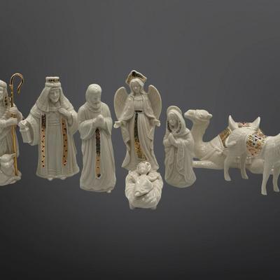LENOX China Jewels Collection Bone China Nativity Set, 1993-1994