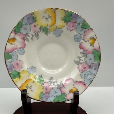 Staffordshire English Fine Bone China Cup and Saucer
