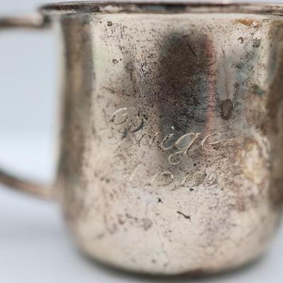 Six Sterling Silver Small Cups