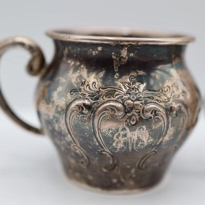 Six Sterling Silver Small Cups