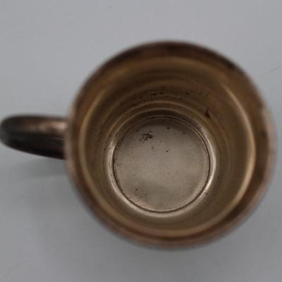 Six Sterling Silver Small Cups