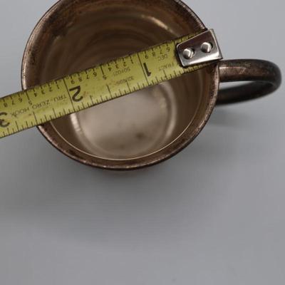 Six Sterling Silver Small Cups