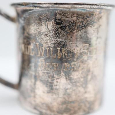 Six Sterling Silver Small Cups