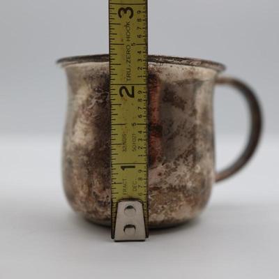 Six Sterling Silver Small Cups