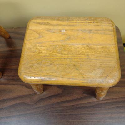 Four Wooden Step Stools