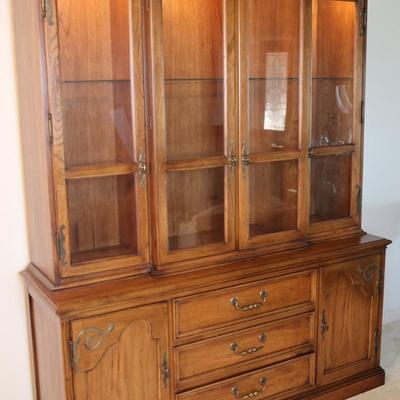 HICKORY Solid Wood China Hutch