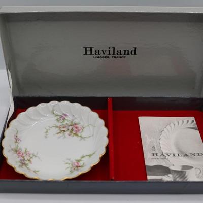 Vintage HAVILAND LIMOGES Miniature Torse Shape Porcelain Plate