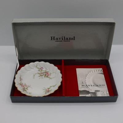 Vintage HAVILAND LIMOGES Miniature Torse Shape Porcelain Plate