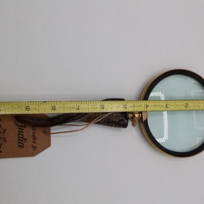 Indian Handcrafted Bone Handled Magnifying Glass