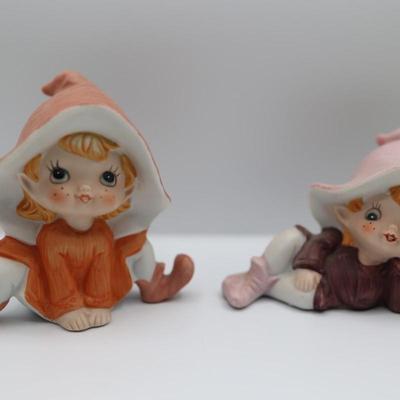 Pixies Vintage Homeco Ceramic 3 Figurines