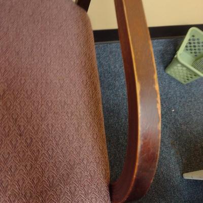 Pair of Wood Frame Upholstered Chairs