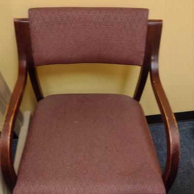 Pair of Wood Frame Upholstered Chairs