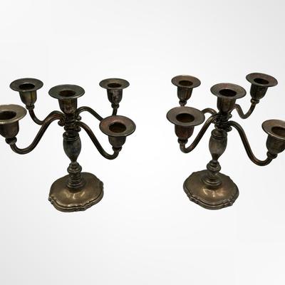 Vintage Godinger Silver Art Co. Candelabras