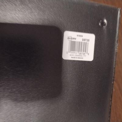Office Supplies- Binders, Stainless Trash Can, Drawer Organizers